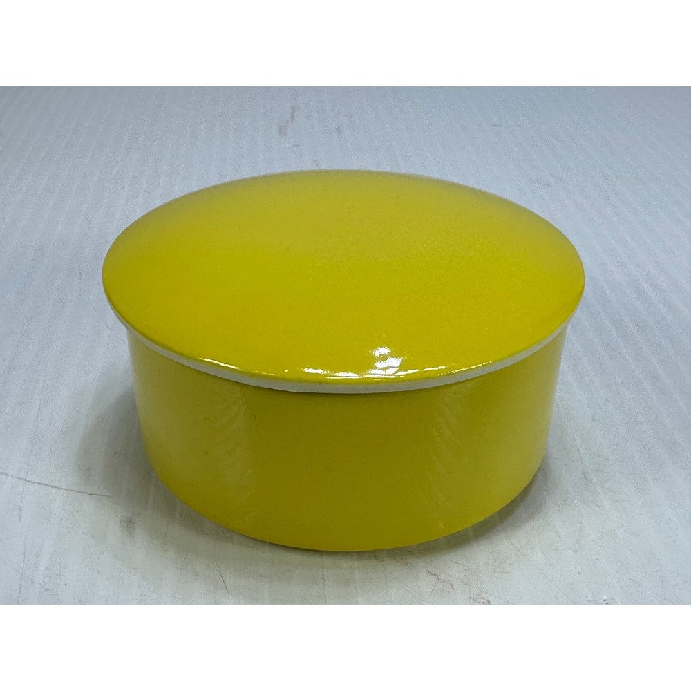 Vintage Counterpoint San Francisco Yellow Ceramic Trinket Box Made in Japan MCM